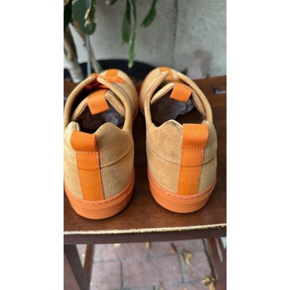 DANIEL PATRICK Size 9 Men's Orange Low Top Shoes Designer Used - Picture 4 of 11